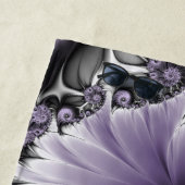 Lila Verlichtingsvlakte Abstract Floral Fractal Ar Strandlaken (In situ)