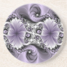 Lila Verlichtingsvlakte Abstract Floral Fractal Ar