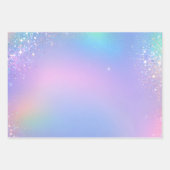  Lila Verpakkende Document Vlakke Bladreeks van 3 Inpakpapier Vel (Voorkant 3)