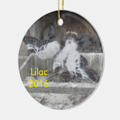 lila versiering 2016 keramisch ornament (Links)