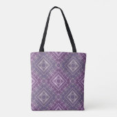 lila versiering tote bag (Achterkant)