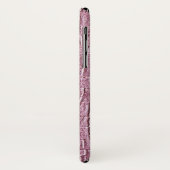 Lila vierkantstextuur Afdruk iPhone X Hoesje (Achterkant/links)