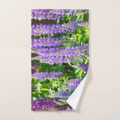 Lila violett rosa pink Lupinen Blumen polyphyllus Handdoek (Handdoek)