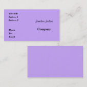 Lila Visitekaartje (Voorkant / Achterkant)