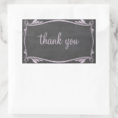 Lila Vlaams Kalkbord Hartelijk dank, Stickers (Tas)