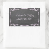 Lila Vlaamse Chalkboard Wedding Stickers (Tas)