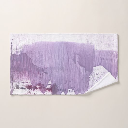 Lila vlekken handdoek (Handdoek)