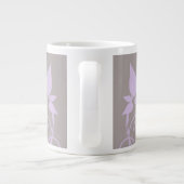 Lila vlinder Floral Jumbo Mok (Achterkant)