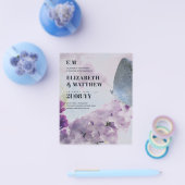 Lila vlinder met de laagste begroting flyer (Enkel)