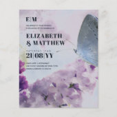 Lila vlinder met de laagste begroting flyer (Voorkant)