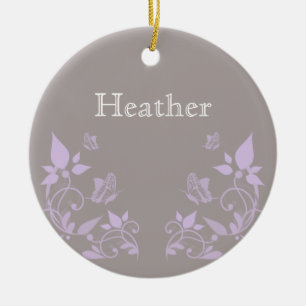 Lila vlinderbloemig Ornament