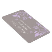 Lila vlinderbloemigen sparen de Datum Magnet Magneet (Rechterzijde)