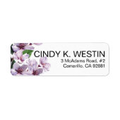 Lila Vloeren van de Waterverf van Tanden Etiket (Voorkant)