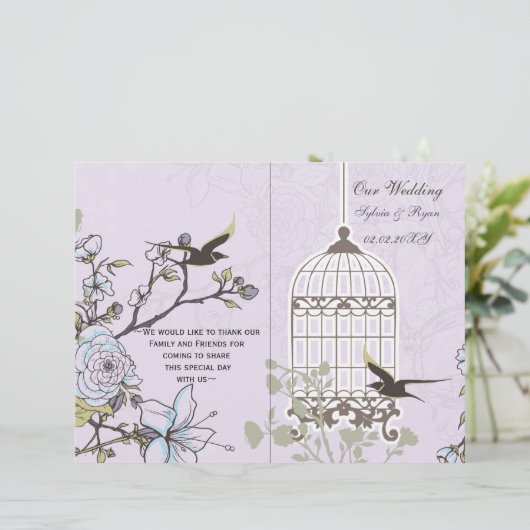 Lila vogeljacht met lavendel vintage (Staand voorkant)