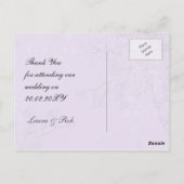 Lila vogeljacht met lavendel vintage briefkaart (Achterkant)