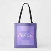 Lila vrede tote bag (Voorkant)