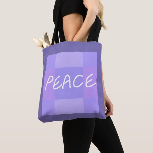 Lila vrede tote bag (Dichtbij)