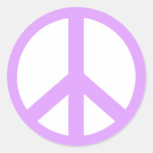 Lila Vredesbord Stickers (Voorkant)