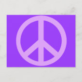 Lila vredesproducten briefkaart (Voorkant)