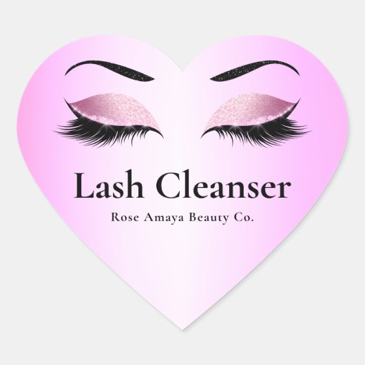 Lila wasmachine op Eigen productlabel Hart Sticker (Voorkant)