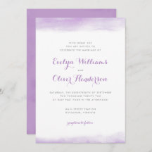 Lila Waterverf Dip Wedding