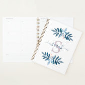 Lila Waterverf Floral Monogrammed Planner (Display)