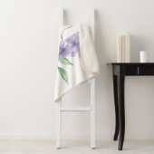 Lila waterverf op maat sherpa deken (In situ)