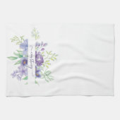 Lila waterverf op maat theedoek (Horizontaal)