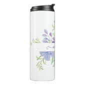 Lila waterverf op maat thermosbeker (Gedraaid links)