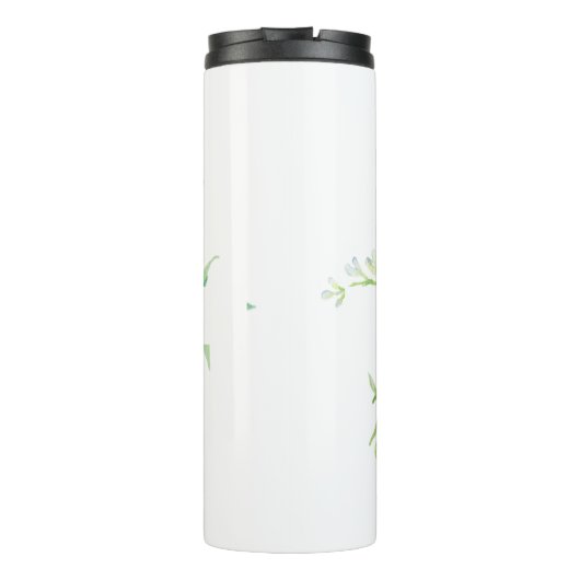 Lila waterverf op maat thermosbeker (Achterkant)