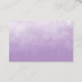 Lila Waterverf Paarse Visitekaartjes Roos (Achterkant)