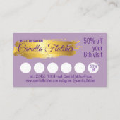 Lila Waterverf Visitekaartje (Achterkant)