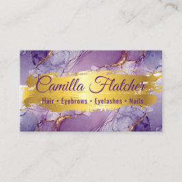Lila Waterverf Visitekaartje