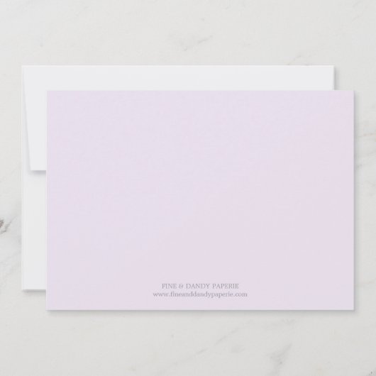 LILA WAVES | GEBOORTEAANKONDIGING AANKONDIGING (Achterkant)