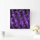 Lila wervelkolom vierkante klok (Huis)