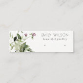 Lila Wild Floral Fern Bunch Stud Earring Display Mini Visitekaartje (Voorkant)