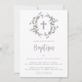 Lila wilde ventilator, groot, dwars-Baby Kaart (Voorkant)