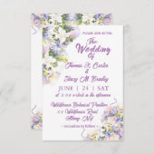 Lila Wildflower bloemenbruiloft (Voorkant / Achterkant)