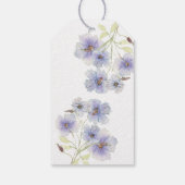 Lila Wildflower Favoriet Tag Cadeaulabel (Achterkant)