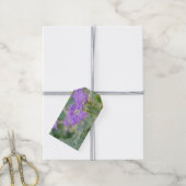 Lila Wildflower Foto Geranium Botanische Bloem Cadeaulabel (Met Touw)