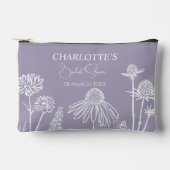 Lila Wildflower geschetst bloemig Vrijgezellenfees Etui (Voorkant)