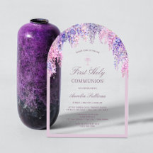 Lila Wisteria Boog Eerste Communie