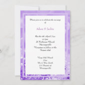 LILA WIT LAYER BOKEH PRINT WEDDING INVITATION KAART (Voorkant)