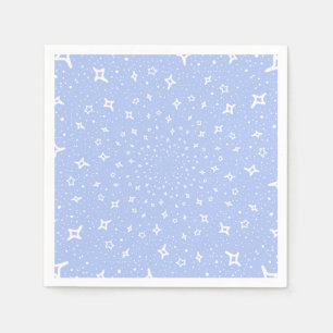 Lila witte sterren kosmos universum licht paars servet