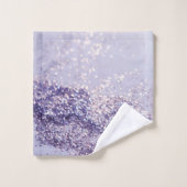 Lila zeemeermin Magisch Glitter #1 Bad Handdoek (Wasdoekje)