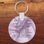 Lila zijdedochter sleutelhanger (Voorkant)