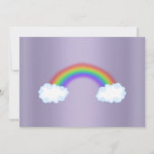 LILA ZOO 1e verjaardag Uitnodiging (Achterkant)