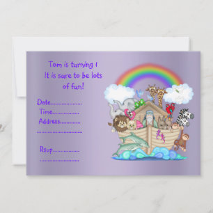 LILA ZOO 1e verjaardag Uitnodiging