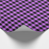 Lila zwarte buffelstang cadeaupapier (Hoek)