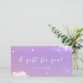 Lilac A Gift For You Cadeaubon (Staand voorkant)